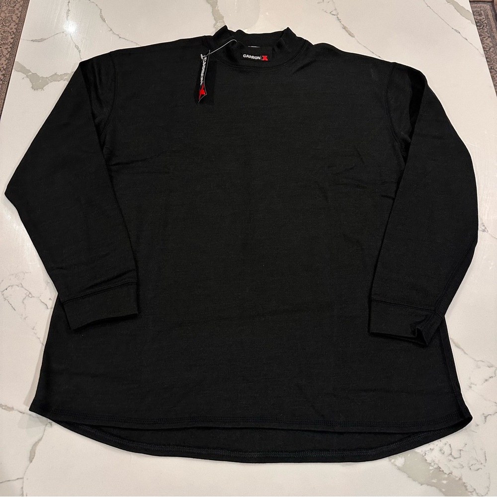 CarbonX Knit Base Layer Mock Turtleneck Pullover Top FR Men 2XL Thermal Racing